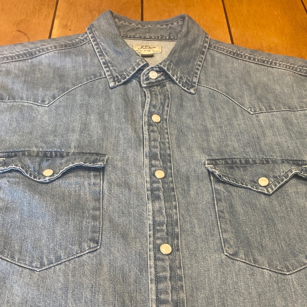 Denim Button-Up Shirt